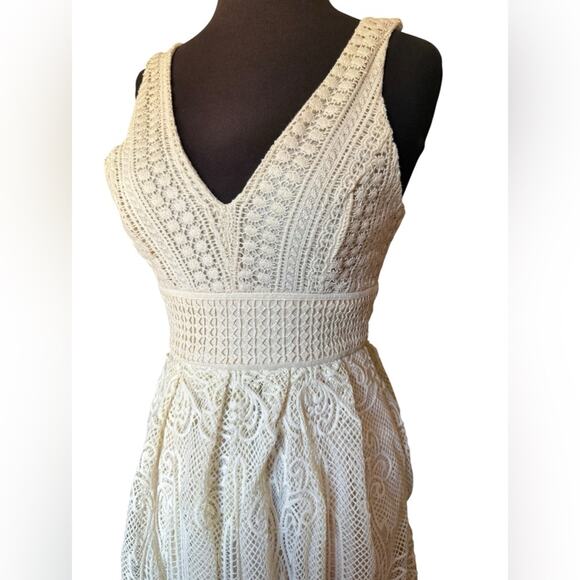 Altar'd State Dresses & Skirts - Altar'd State Lace Crochet Boho Glam Maxi Dress Womens Size S Romantic Coquette